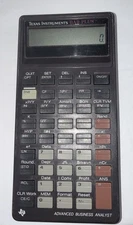 Vintage Texas Instruments BA II Plus Professional Financial Calculator Working