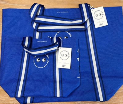 Set of 2] ANYA HINDMARCH x Boots Collabo Universal Tote Bag
