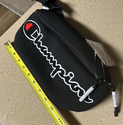Champion Prime Waist Belt Fanny Pack Bag - Black - Hype Large C Spell Out