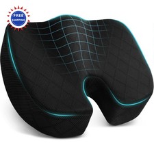 Seat Cushion Office Chair Car Wheelchair Non Slip Sciatica Back Pain Relief X