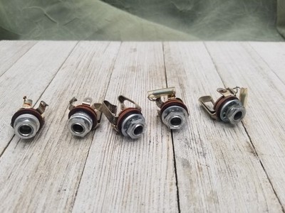 Roberts 1725-8L II 2 4-Track Reel to Reel 8 ~ Lot of 5 1/4'' TRS Plugs