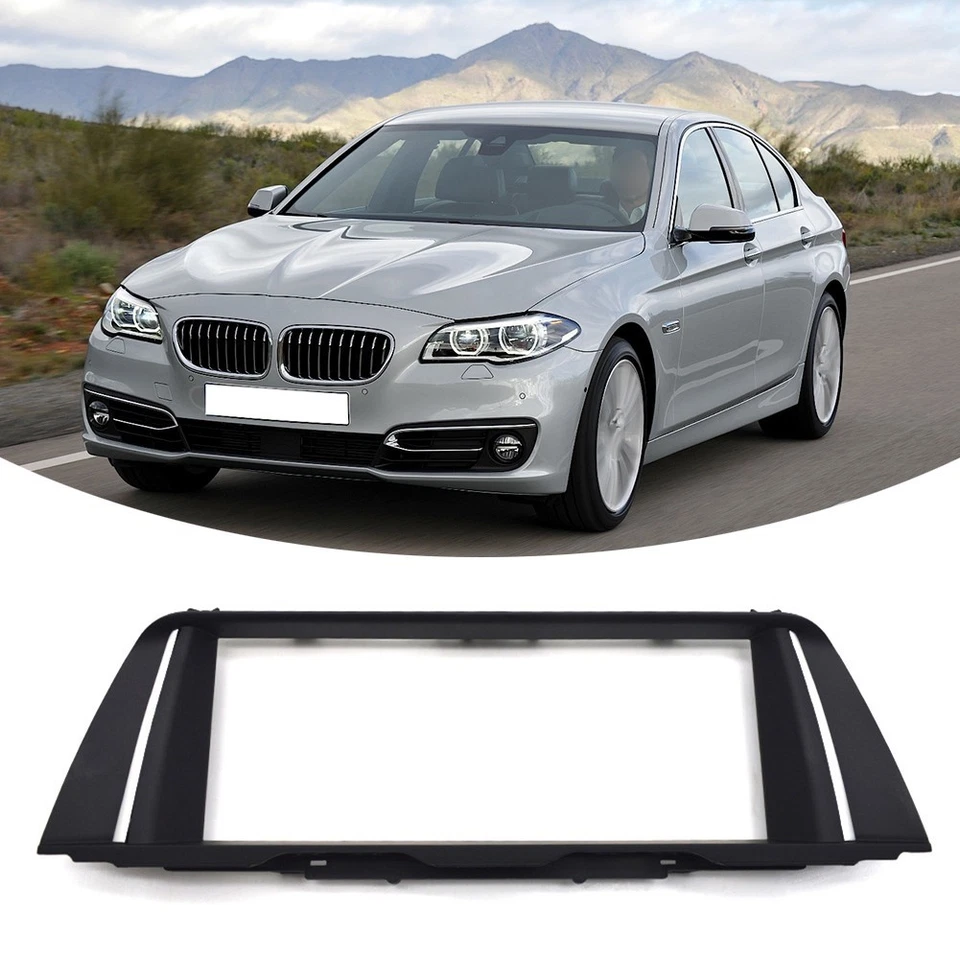 For Smooth Integration For BMW 5 Series F10 Multimedia Screen Frame Black - Image 2 of 4