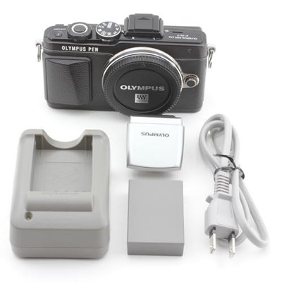 Olympus PEN Lite E-PL7 schwarz 16.1MP Digitalkamera Body mit Akku, Ladegerät