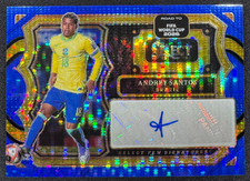 2025-26 Select World Cup - Andrey Santos Select Few Signatures Blue Pulsar