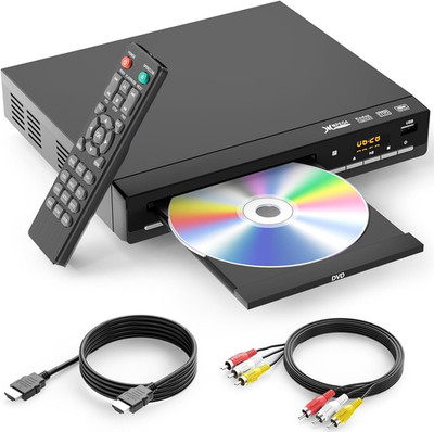 DVD Players for TV with Hdmi,Plays All Regions and Formats,Cd Player for Home,Su