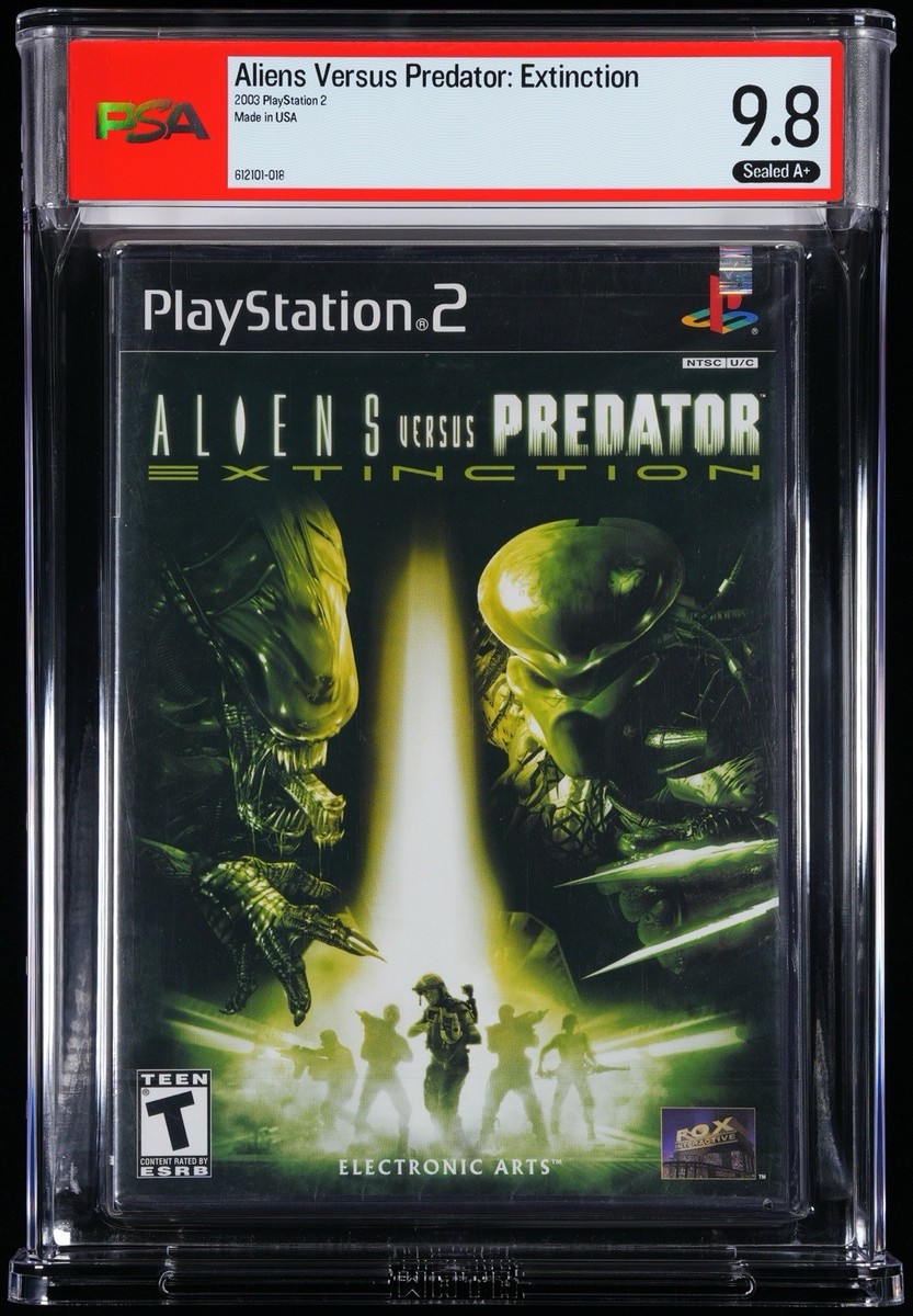 PSA 9.8 A+ GRADED Alien Versus Predator: Extinction PlayStation 2