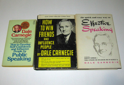 Lot of 3 vintage Dale Carnegie books PB/HB How to Win Friends & Influence People