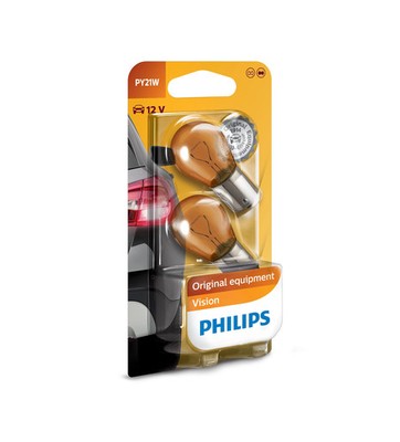 PHILIPS Vision Glühlampen, Blinkleuchte PY21W 12V für OPEL VECTRA B C VIVARO
