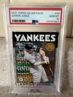 2021 Topps Silver Pack 1986 Topps Chrome Aaron Judge #86BC-99 PSA 10 Gem Mt!🔥🔥