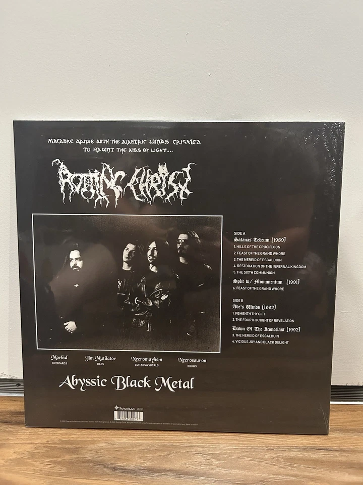 NEW SEALED Rotting Christ Abyssic Black Metal Vinyl Record LP Compilation - Image 3 of 4
