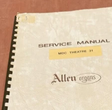 Allen Organ MDC Theatre 31 Service Manual