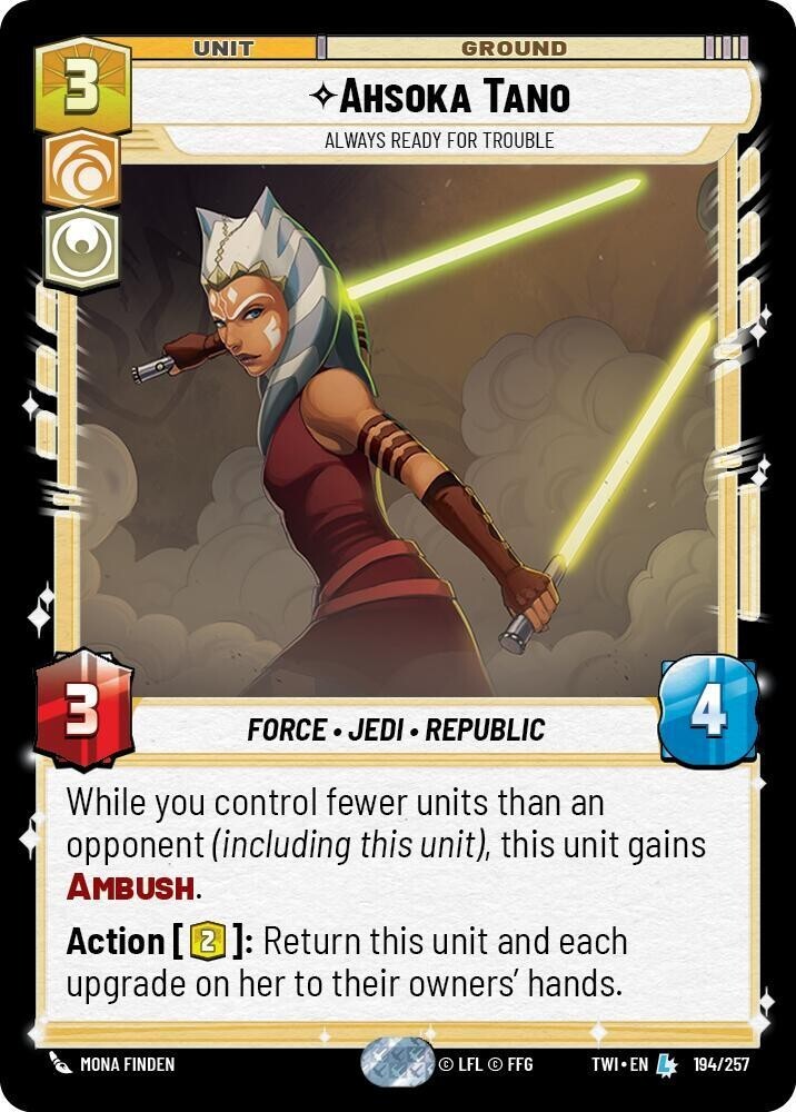 Ahsoka Tano Foil - TWI 194 NM - Star Wars Unlimited