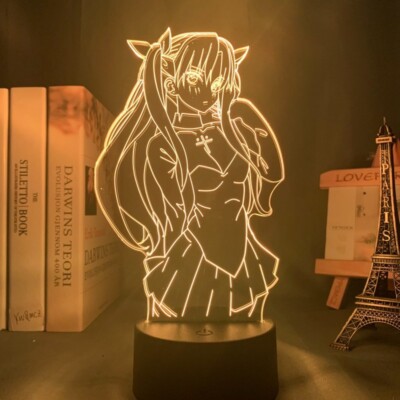 Rin Tohsaka Schicksal Mehrfarbige 3D Stimmungslampe
