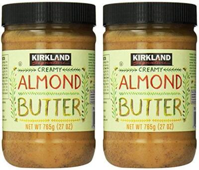 2 packs KIRKLAND SIGNATURE Creamy Almond Butter, 1.68 Pound