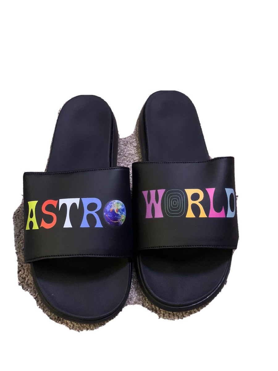 Travis Scott Astroworld Slides Mens Size 12. NEW in box! Black/White Travis Scott | Shoes | Travis Scott Astroworld Slides Mens  main image 2