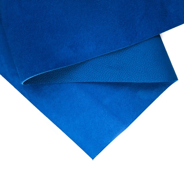 Blue Leather 8x10in/20x25cm Sheets // Soft Velour Material // Royal