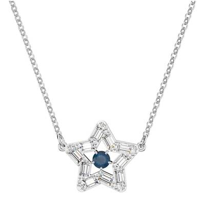 Swarovski スワロフスキー Stella スター ネックレス Swarovski Women's Pendant Necklace Stella Blue Star Shape Rhodium