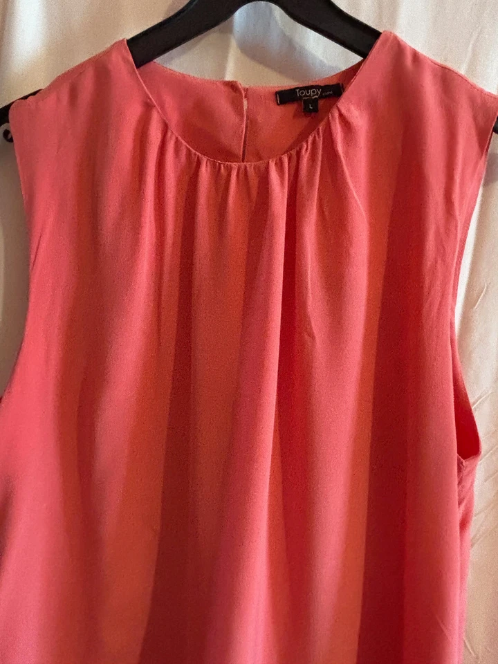 TOUPY robe en soie taille L ou 40 - Photo 2/4