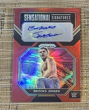 2023 Prizm WWE Sensational Signatures RED #BJN Brooks Jensen Auto /99