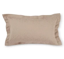 Noble Excellence San Marino New KING SHAM European Pillowcase Taupe Brown NWT