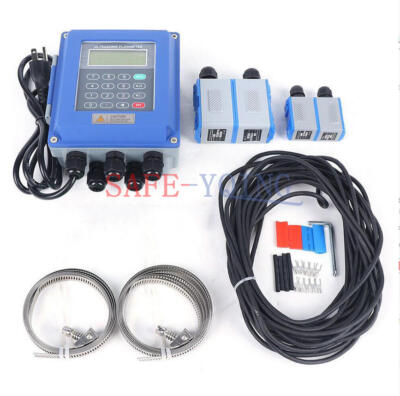 Wall Mounted Digital Ultrasonic Flowmeter Water Flow Meter & TM-1 TS-2 TUF-2000B