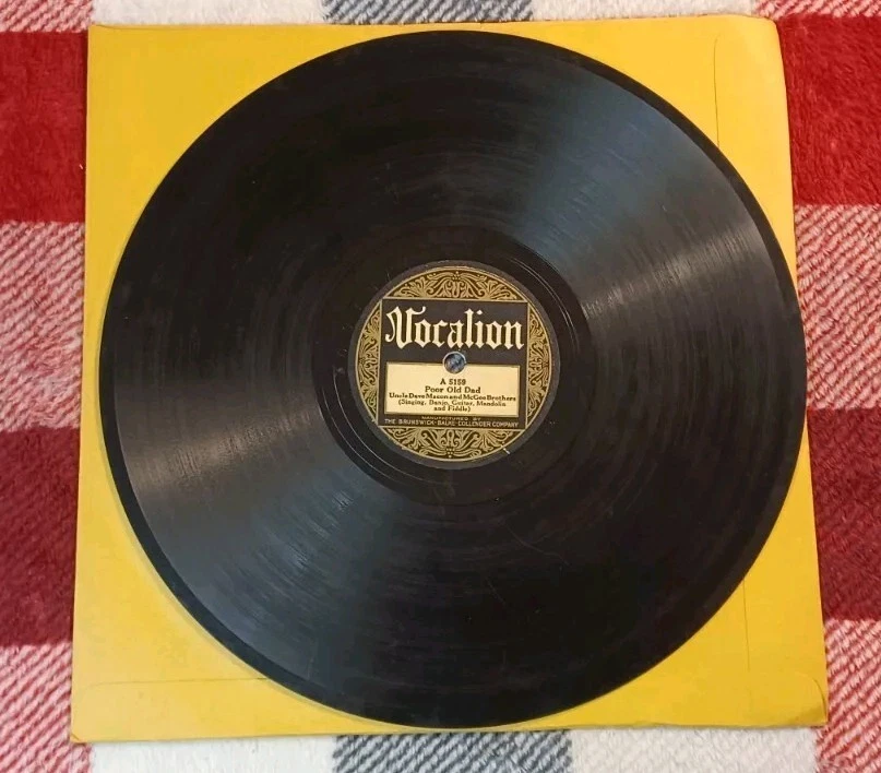 Vocalion 5159 UNCLE DAVE MACON w McGEE BROS Poor Old Dad 78rpm Country 1928 HEAR - Image 4 of 4