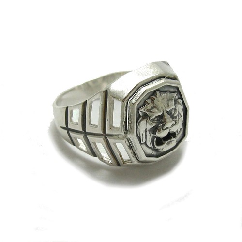 Genuine Sterling Silver Men's Ring Hallmarked Solid 925 Lion Empress - Picture 2 of 5