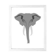 Designs ByLITA Elephant, Wall Print Animals Art Family Presents Bedroom