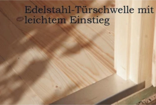 Gartenhaus aus Holz 28mm Schuppen Gerätehaus 3.9x2.4M Mit Boden, Leo EB28047F18L - Bild 9 von 10