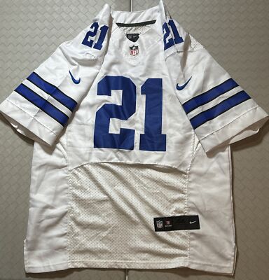 Nike NFL Cowboys Elliott #21 ジャージ 白 44 Ezekiel Elliott #21 Dallas Cowboys NFL Football Nike White Jersey