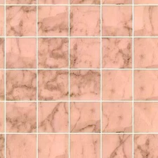 MINIATURE DOLLHOUSE 1:12 SCALE NO WAX PINK MARBLE FLOOR - MH5955