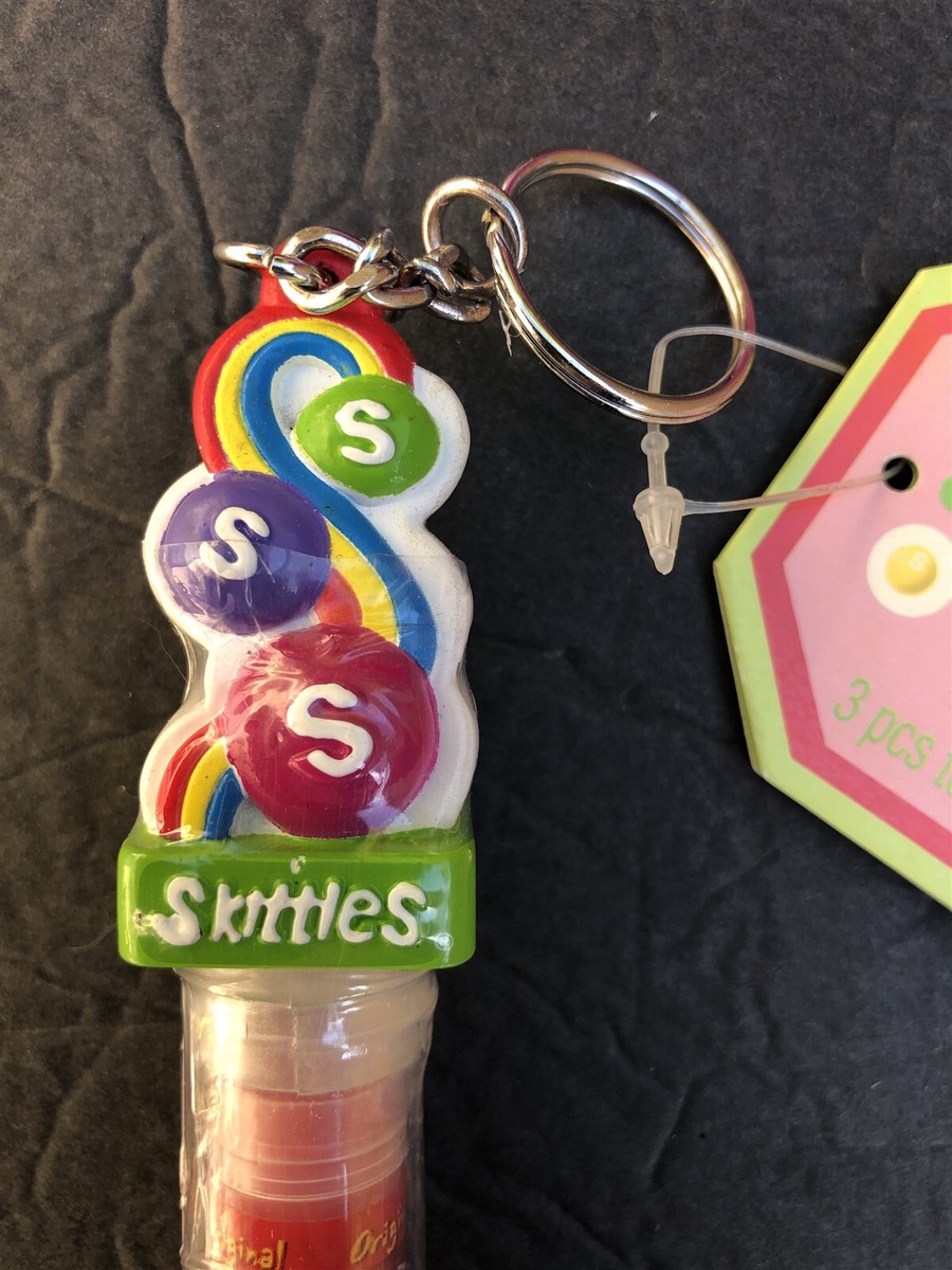 スーパーヘッドスピンラッシュ 2007 ファースト Vtg 2009 Bonne Bell Lip Smacker Skittles 3pk Cane w/Rainbow