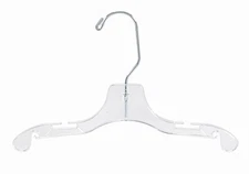 Children's Clear Plastic Dress Hanger 12" (pack of 50)