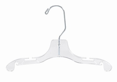 Children's Clear Plastic Dress Hanger 12'' (pack of 50)