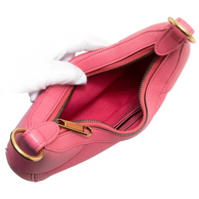 AUTH GUCCI INTERLOCKING G APHRODITE 3WAY BAG GOATSKIN FLAMINGO