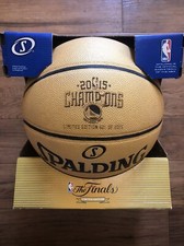 2015 NBA Finals Golden State Warriors Limited Edition #621/2015 Gold Basketball