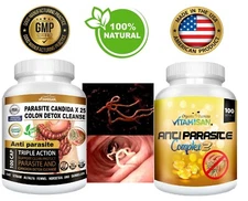 Colon Cleanse Detox Intestinal Capsules Slim Quick Absorb Remove Parasite Free 2