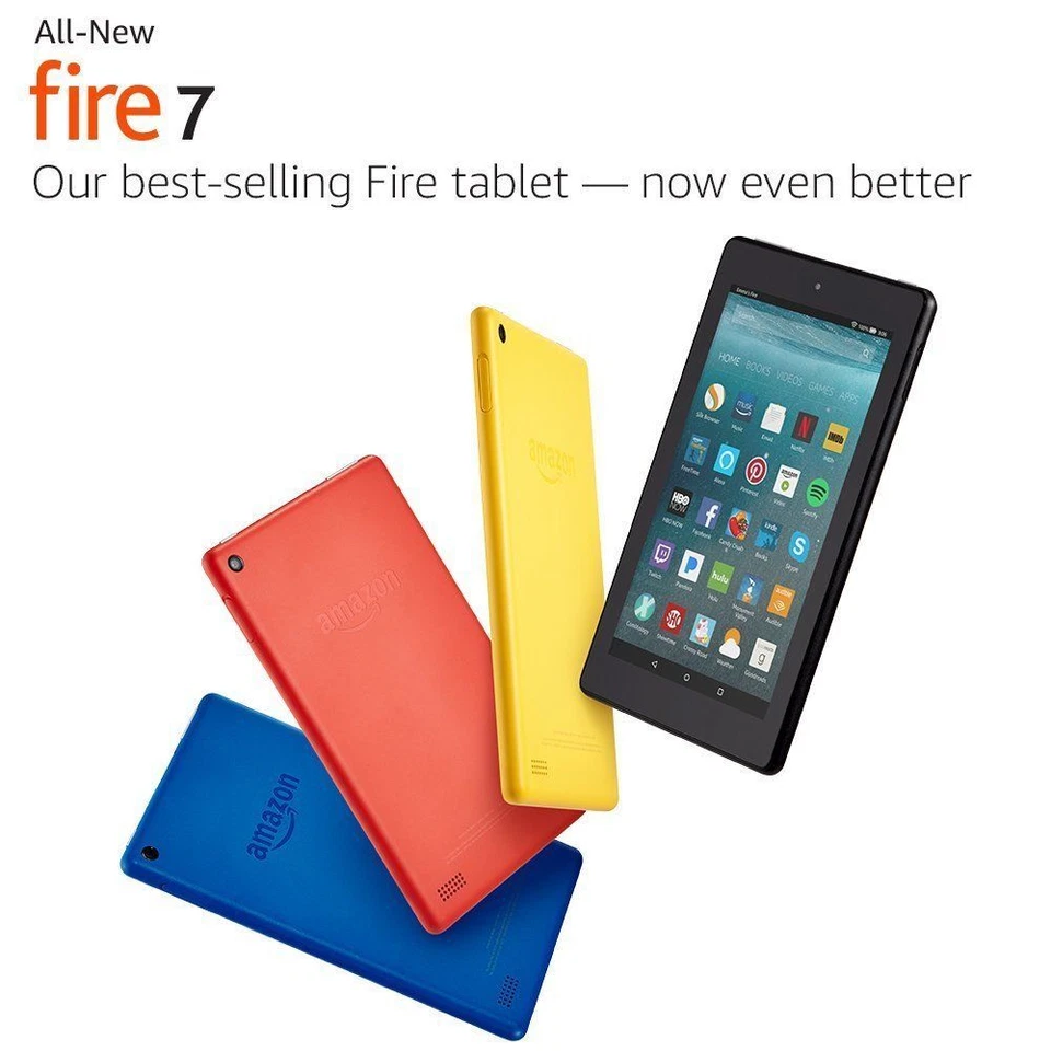 Amazon Fire 7 16 GB Wi-Fi, 7" - Black, Blue, Red/Pink, Yellow - Image 3 of 4