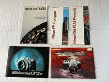 Vintage Nikon Brochures Nikkormat EL FTn FM Compact F2A-F2AS Photomic Lenses