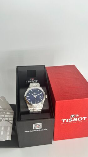 Reloj para hombre TISSOT Gentleman T127.410.11.041.00 cuarzo esfera azul 40 mm - Imagen 7 de 16