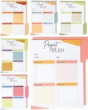 Lamare Organizer File Folders 12-Pack Reversible 6 Colors - 11.5  x 8.9  , New