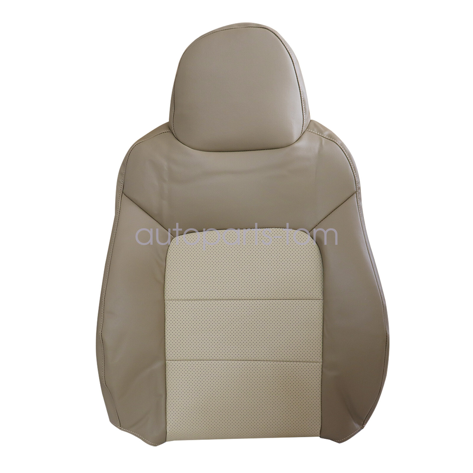 Fits 2003-2006 Ford Expedition Driver Top Replacement Leather AC Seat Cover Tan