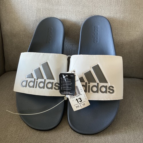 adidas Adilette Cloudfoam Plus Men's Slide Sandals, Size: 13, Med Blue