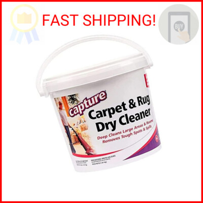 Capture Carpet & Rug Dry Cleaner w/Resealable lid - Home, Car, Dogs & Cats Pet C
