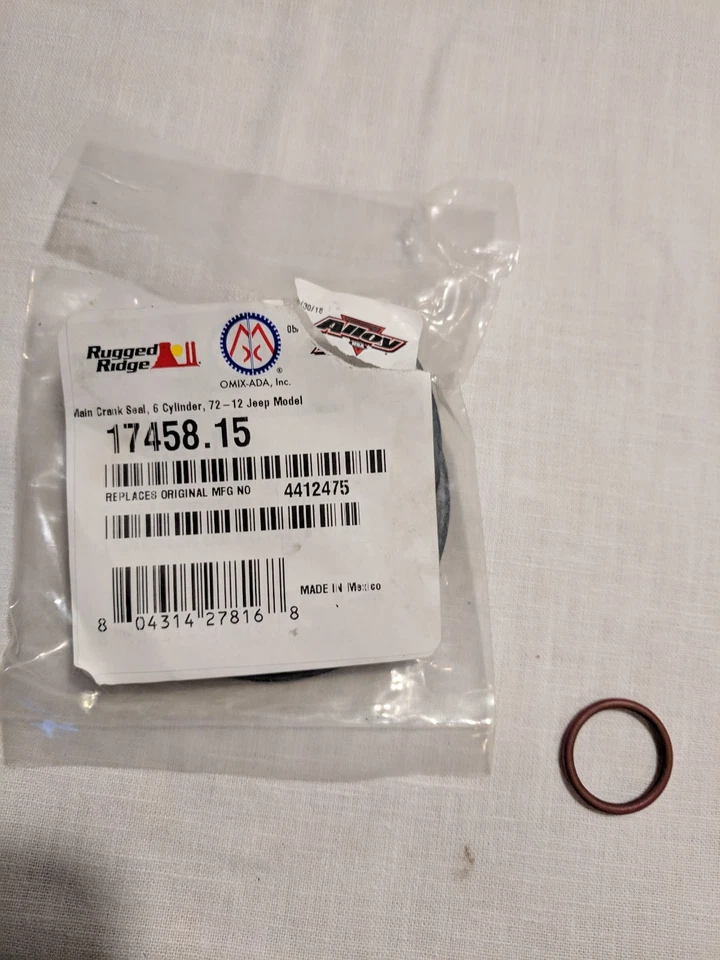 Main Crank Seal, 5 Cylinder, 72- 12 Jeep Model 4412475 17458.15 - Image 2 of 3
