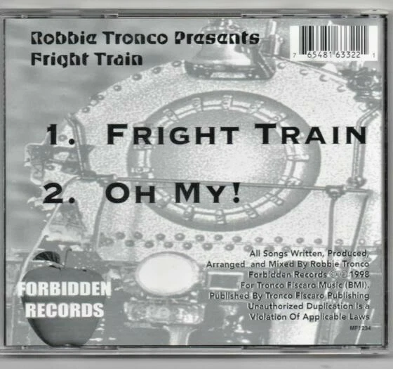 Robbie Tronco Fright Train Limited Edition Remixes CD Original Extended Mix Foto 4 de 4