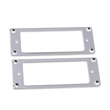 2pcs Flat Metal Mini Humbucker Pickup Mounting Ring 92x37.5mm