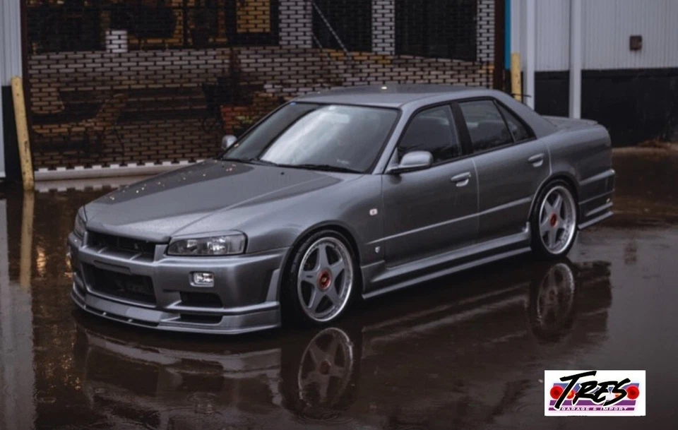 Kit de carrocería U Ras tipo R R34 sedán 4d estilo GTR Nissan Skyline Foto 2 de 4