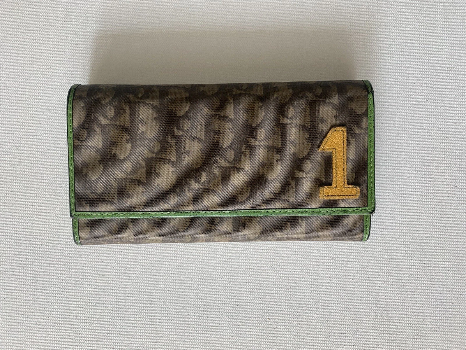 Portefeuille authentique vintage collection Christian Dior Rasta
