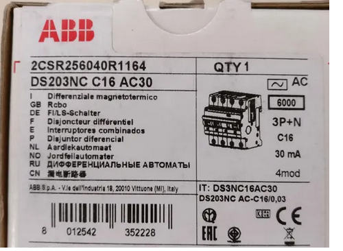 Interruttore magnetotermico differenziale ABB DS203NC C16 AC30